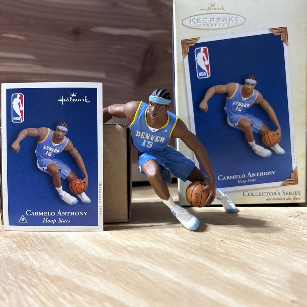 2005 Hallmark Carmelo Anthony Hoop Stars Ornament Denver Nuggets NBA NIB